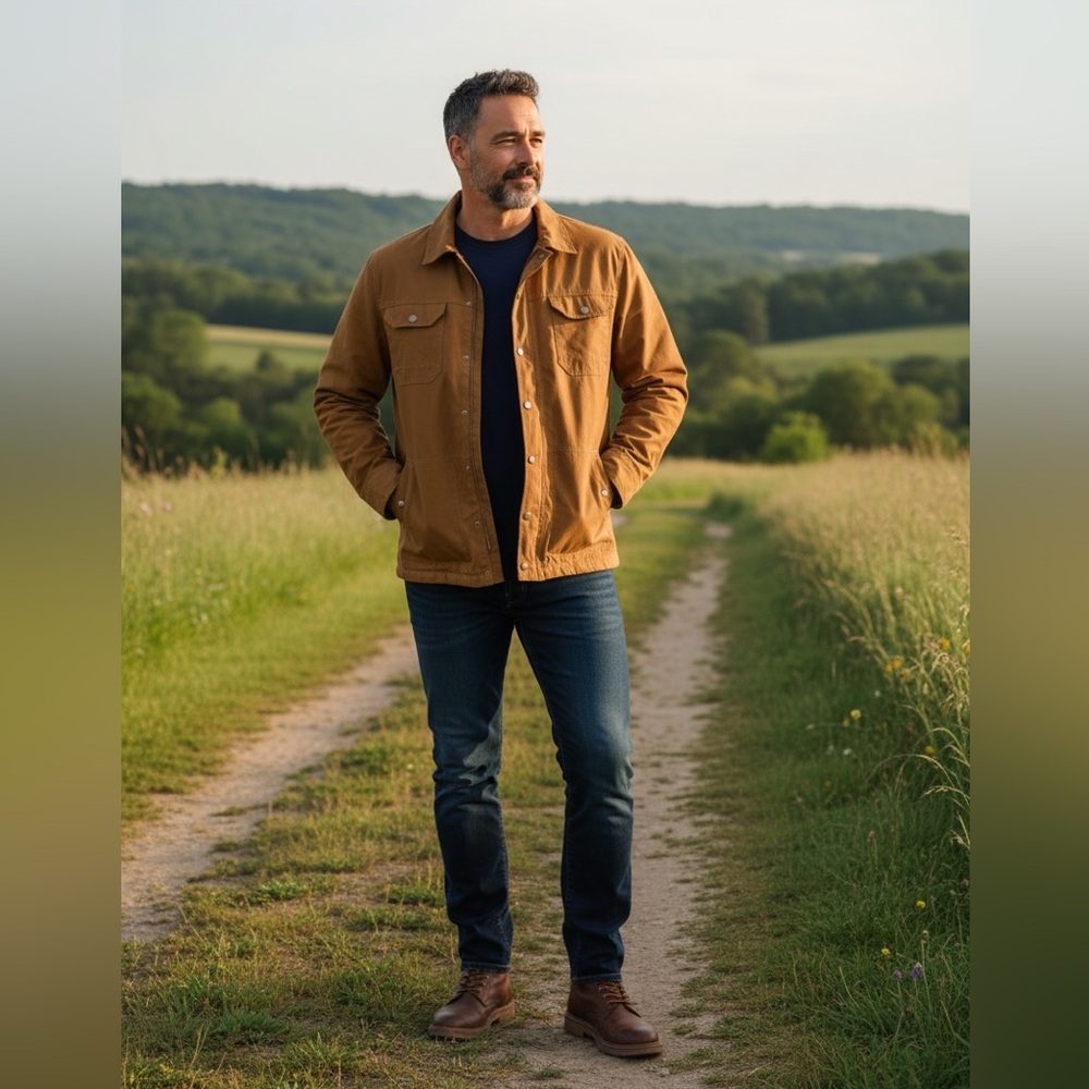 Orvis Tan Barn Chore Field Jacket